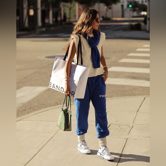 NWT (L) Sincerely Jules x Bandier Juniper Sweatpant Winter Blue - Picture 6 of 10